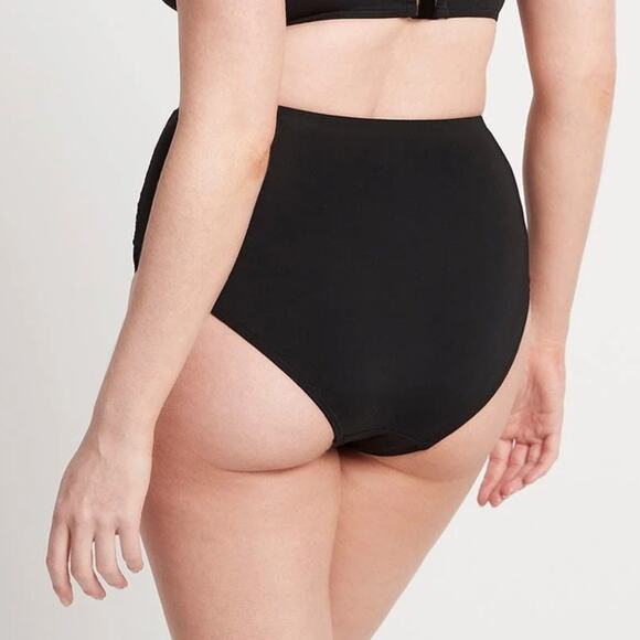 Sea Level High Waist Pant Bikini Bottoms in Black New Retails $65 - Picture 2 of 5